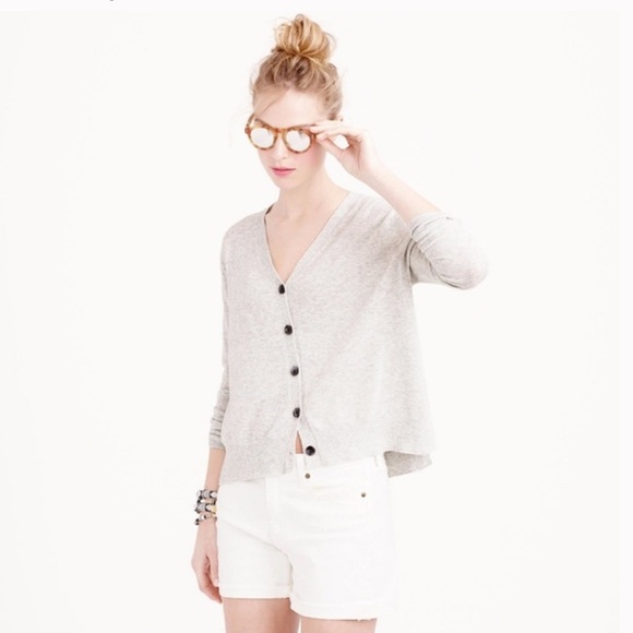 J Crew Summerweight Cotton V-Neck Cardigan Terracotta Size Medium - Picture 14 of 14